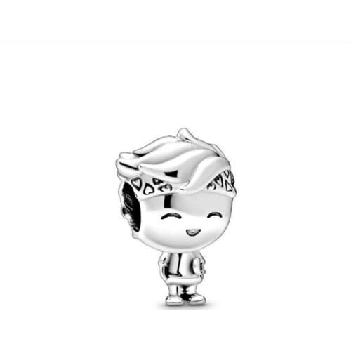 NEW 2020 Genuine 925 Sterling Silver Beads Boy Teenager Charms fit Original 3mm Bracelets Women DIY Jewelry