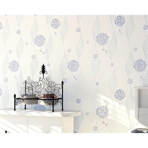 Beibehang 3d dandelion Pink yellow wallpaper non-woven bedroom wallpaper children warm living room sofa background 3d wallpaper