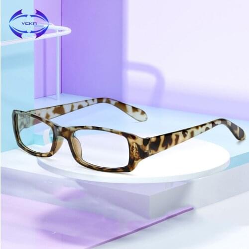 VCKA Mens Square retro glasses frame Computer women Anti Blue Laser Fatigue Radiation-resistant Eyeglasses armacao de oculos