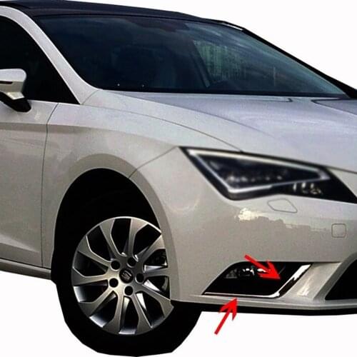 Seat Leon Chrome Fog Light Frame 2 Pcs. 2013-2016 ISO9001 / 2008 A + Quality modified design