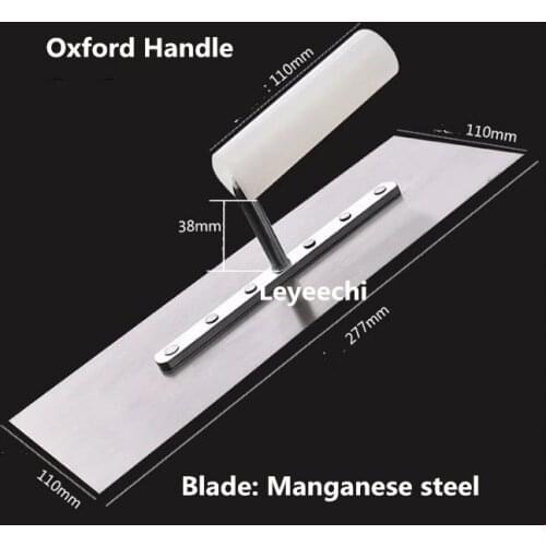 High Quality 277*110mm Manganese steel Blade Oxford Handle Plaster Trowel Construction Concrete Spatula Tool