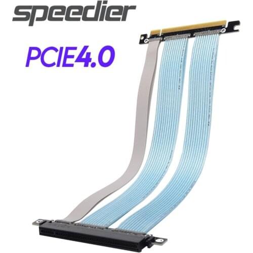 2021 New Max 256G/bps PCIe4.0 x16 Graphics Card Extension Cable 3M Compatible Standard PCI-E 4.0 16x High Speed Riser GPU Cables
