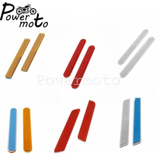 Universal Motorcycle Cafe Racer Saddlebags High Visibility Reflective Sticker ATV Bikes Trailers On Safety Reflector