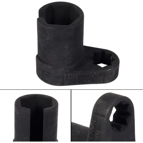 Universal Black 22mm 1/2'' Oxygen Sensor Offset Removal Flare Nut Socket Wrench Tool