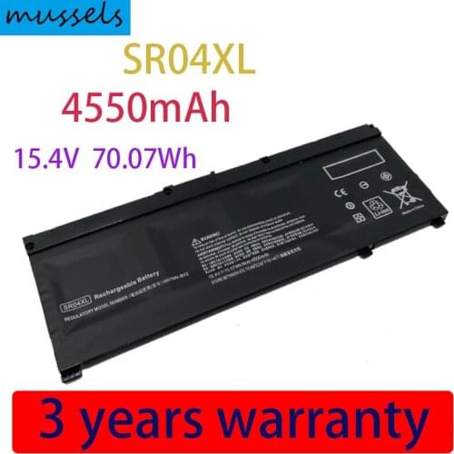 15.4V 70.07WH SR04XL Laptop Battery for HP Omen 15-ce000 15-ce000ng 15-ce002ng Pavilion Power 15t-cb2000 917678-1B1 TPN-Q193