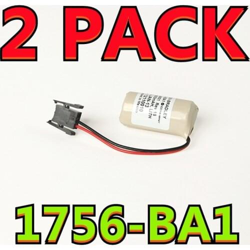 2 PACK New Original A-B 1756-BA1 PLC Controller 3V Battery Lithium Flex Logix Batteries With Plug CR17335SE CR123