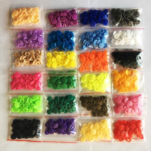240/360 Sets Plastic Snaps Button Fasteners KAM T5 Bag Folder Dark Buckle Button Resin Garment Accessories For Baby Clothes