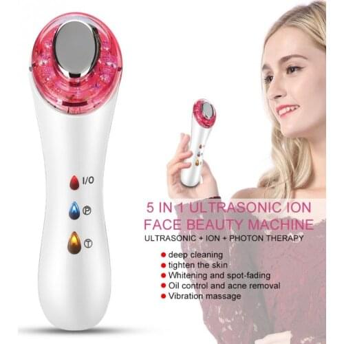 5 In 1 Multifunctional Ultrasonic Beauty Machine Photon Therapy Wrinkles Removing Facial Skin Care Machine