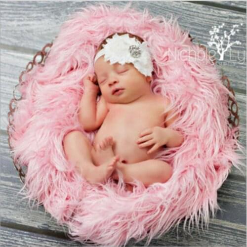 60cmx50cm Newborn Props Baby Scarf Photo Props Photography Quilt Photographic Mat Receiving Blankets Newborn Photography Props