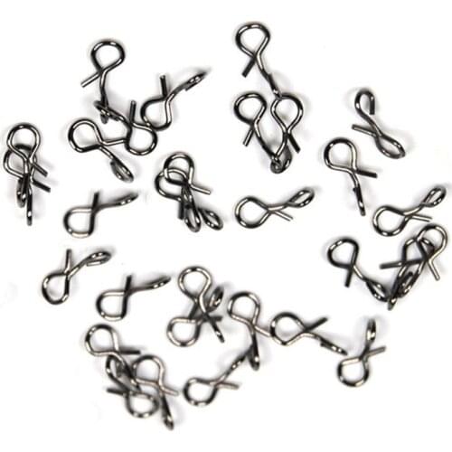 100PCS Fly Fishing Bait Connector Pin Fly Hook Quick Replace Connect Snap High Carbon Steel Fishing Gear Accessories