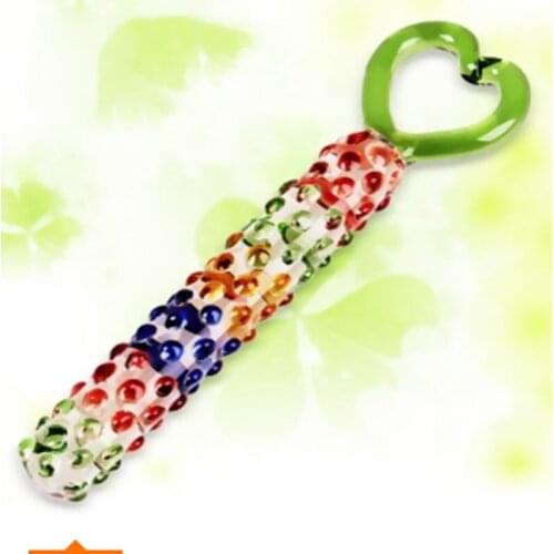 Heart Glass Anal plug spot butt plugs colorful Penis Nightlife Anus Dildo masturbation Adult Gay Sex Toys for Women