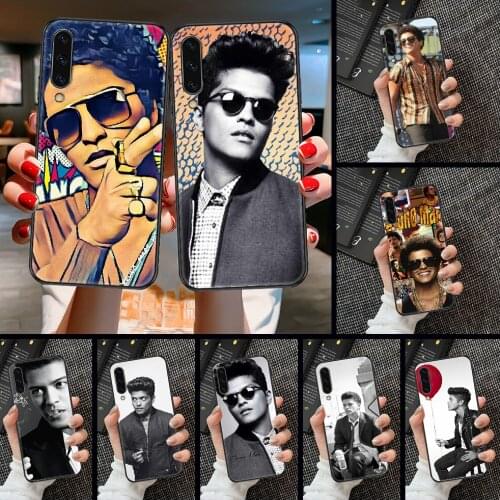 Bruno Mars Phone case For Samsung Galaxy A 3 5 7 8 10 20 21 30 40 50 51 70 71 E S 2016 2018 4G black painting funda 3D shell