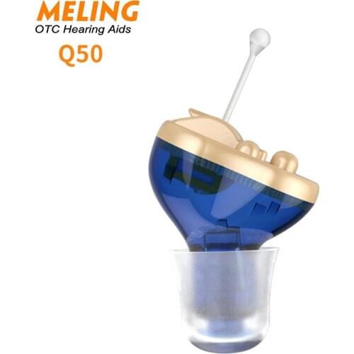 Q50 CIC Digital Hearing Aids 6 Channels 12 Bands Mini Tuneable Sound Amplifier Portable Invisible Hearing Aid Dropshipping