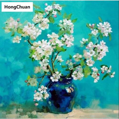 Beautiful flower retro mural 5D DIY round/square diamond painting embroidery mosaic cross stitch home decoration new year gift