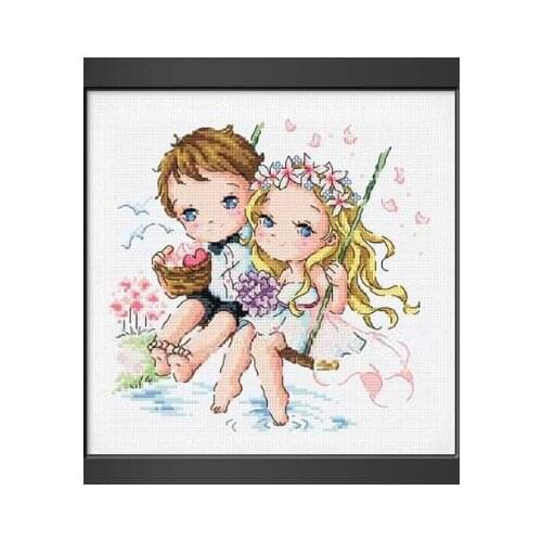 FF MM cross stitch Kits Lovely Counted Cross Stitch Kit My Bride My Groom Wedding Love Lover SO