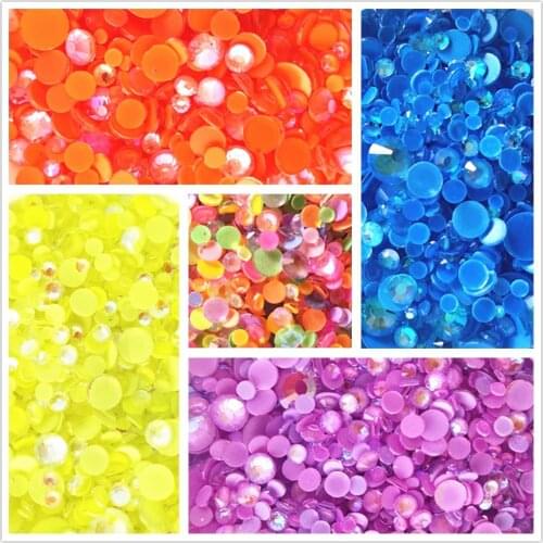 Mix Size s6-s20 Noctilucent Crystal Glue On Rhinestones FlatBack Fluorescence Strass Fabric Garment Nail Art Decorations