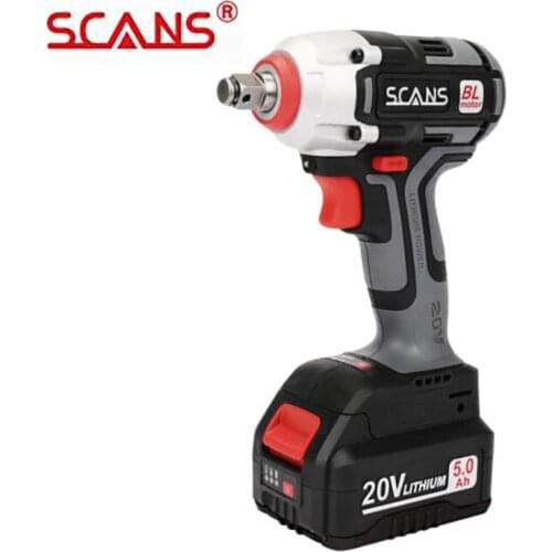 20V Cordless 1/2inch Impact Wrench S880 Socket Wrench Brushless 310NM Max Torque with 20V 5000mAh Battery Wrench