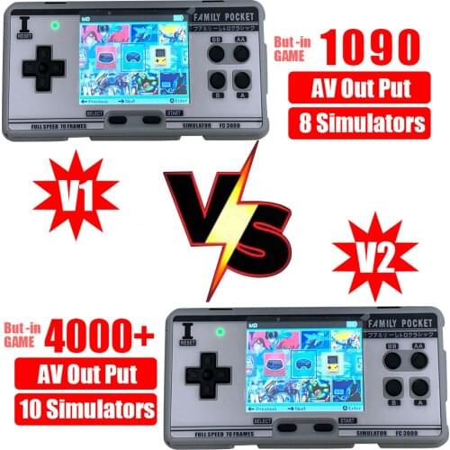 2021 NEW FC3000 handheld game console 8 simulator childrens color screen game console for PXPX7 Black Grey Dropshipping