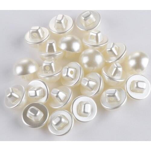 50PCS Round Sewing Pearl Buttons mushroom buttons for Clothing Dress Accessories Scrapbooking Garment Decorative DIY Crafts Tool