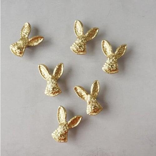 LCH Nordic Style Solid Brass Bad Bunny Gold Rabbit Cabinet Knob Door Furniture Handles Cupboard Closet Drawer Pulls