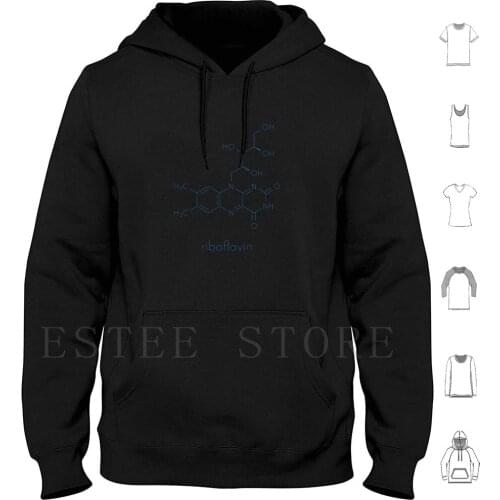 Vitamin B2 ( Riboflavin ) Molecule. Skeletal Formula. Hoodies Long Sleeve Vitamin Drug Supplement Supplementation