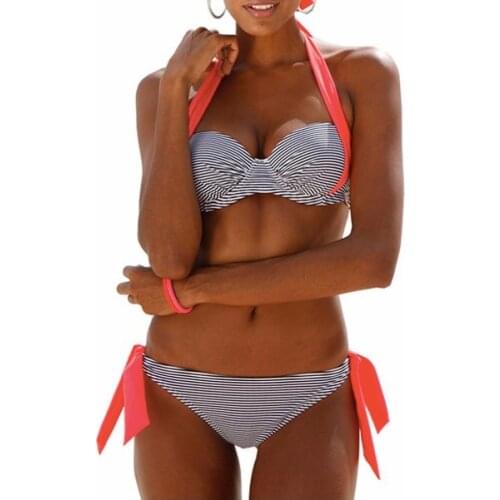 New Sexy Bikinis Women Swimsuit Push Up Bikini Set Bathing Suits Halter Summer Beach Wear Plus Size Swimwear XXL