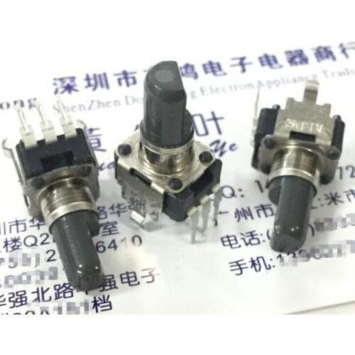 Original new 100% RK09D1130C1B potentiometer B10K axis length 13MM with central positioning point (SWITCH)
