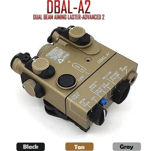 PEQ-15A DBAL-A2 Dual Beam Aiming Laser IR & Red Laser LED White Light Illuminator with Remote Battery Box Switch