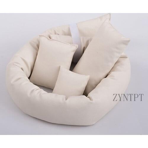 4 PCS/Set 1 Donut 3 Posing Pillow For Newborn Photography Props Flokati Baby Photo Shoot Studio Accessories Fotografia Accessory