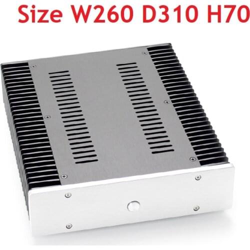 Size 260X310X70 CJ-159 Full Aluminum Class A Power Amplifier Supply Case Button DAC Decoder Amplify Shell DIY Rear Chassis