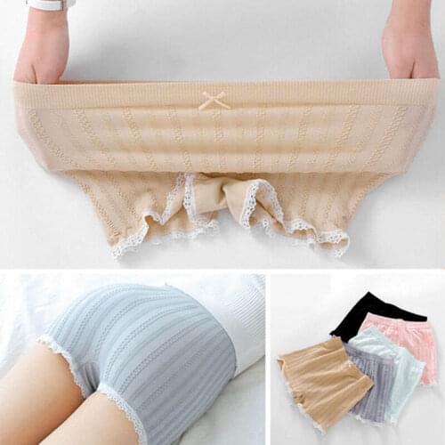 4pc/Lot Women Safety Pants Panties Seamless Boxer Shorts Boyshorts Girls Slimming Underwear Sexy Lace Underpants