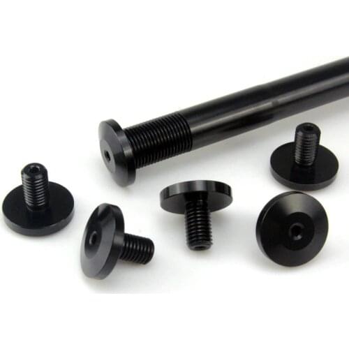 Bicycle Thru Axle Screw Cap Axle Caps Bike Quick Release Nuts 1.0mm Thread Axle Screw Nuts Bicycle Accessories