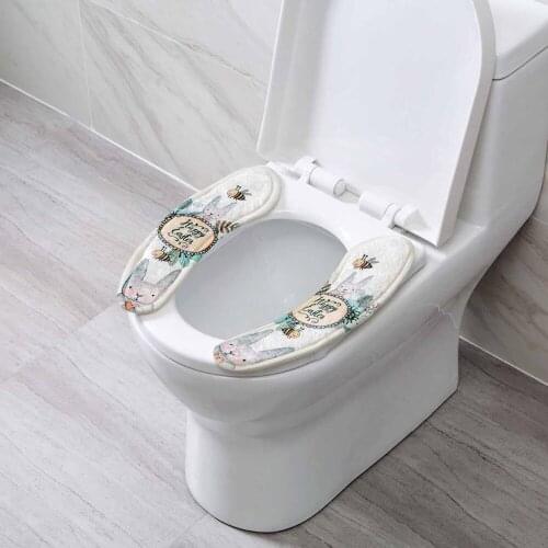 1pc Bathroom Products Carton Rabbit Toilet seat General Purpose toilet Seat Thickened toilet seat cover