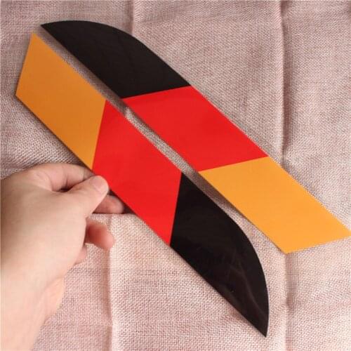 2pcs 30cm Germany Color Car National Flag Stickers PVC Rear Decal Styling For Benz BMW Audi Porsche Volkswagen VW OPEL Smart