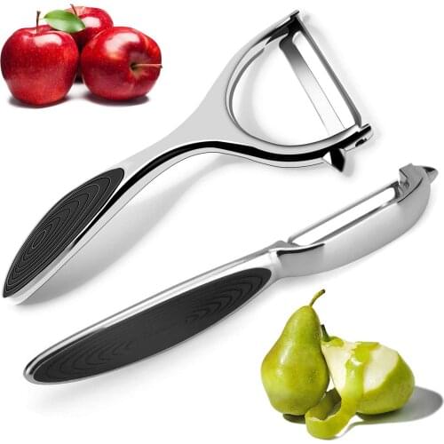 2Pcs Stainless Steel Potato Peeler Cucumber Carrot Peeling Knife Vegetables Fruit Peeler Scraper Planer Kitchen Peeling Tool