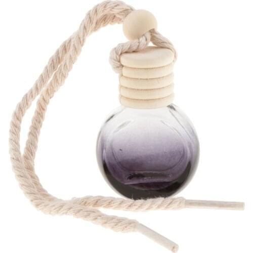 20Pcs 10ml Mini Perfume Pendant Car Accessories Pendant Perfume Bottle Oil Car Perfume Bottles Round Set