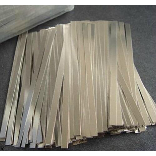 500pcs Nickel Plated Steel Strap Strip Sheets for battery spot welding machine Welder Equipment