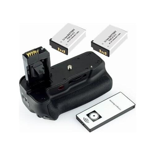 BG-E18 Battery Grip + Wireless Remote Control + 2x LP-E17 Battery for Canon 750D 760D T6i T6s X8i 8000D DSLR Camera
