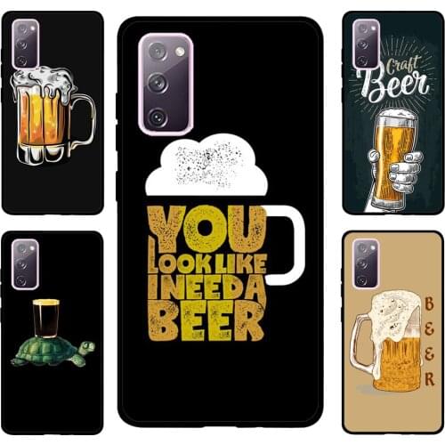 Beer Cup For Samsung S20 FE S8 S9 S10 S10e S21 Case For Galaxy Note 20 Ultra Note 10 Plus Coque