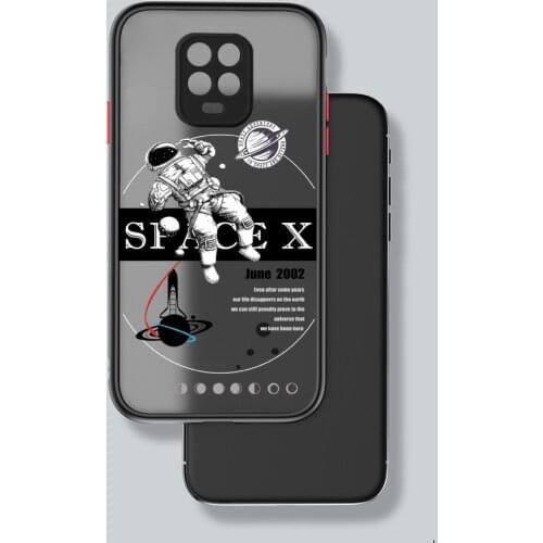 For Xiaomi Redmi Note 9 8 7 Pro Max 9S 9 S Case For Fundas Redmi Note 8 Pro 9Pro Cases Cover Black Space Astronaut Phone Case