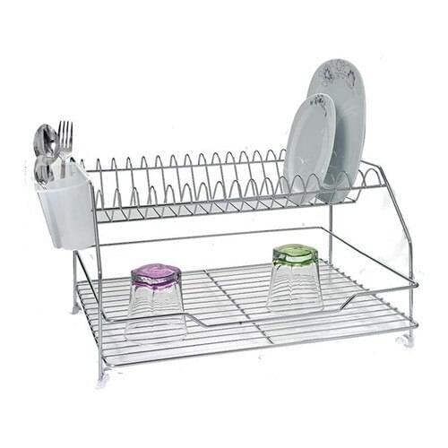 Dish Basket Double Layer Plate-rack Gold Model