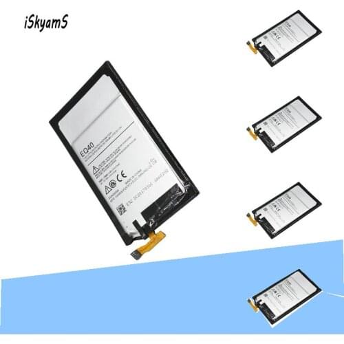ISkyamS 5pcs 3680mAh EQ40 /EQ 40 Replacement Battery for Motorola Droid Turbo Verizon XT1254 XT1225 SNN5949A Batteries