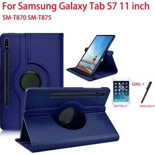 360 Degree Rotating Flip Leather Cover For Samsung Galaxy Tab S7 11 inch SM-T870 SM-T875 SM-T876 Tablet Funda Capa Case