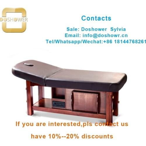 Bed massage for home with ceragem master v3 massage bed for DS-M02 wooden thai spa massage bed