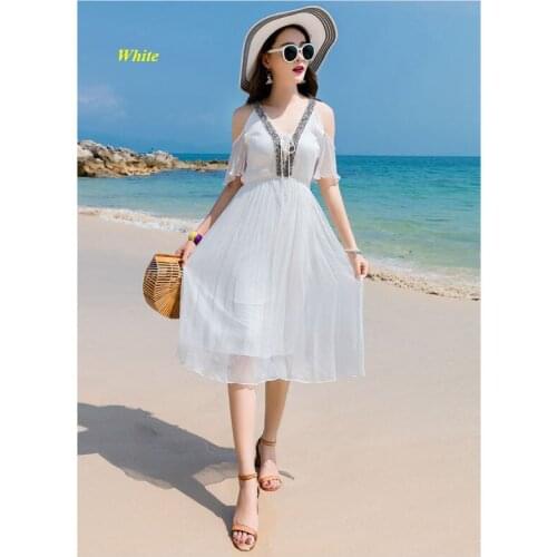 LOVILK Off-the-shoulder Summer Dresses