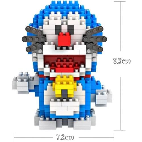 LOZ jigsaw toy DIY Doraemon cat jingle cat micro-drill building block small particles toys for children toy christmas vip link