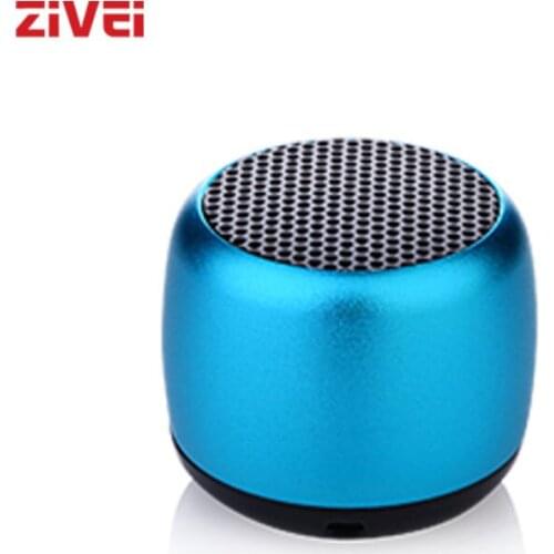 ZIVEI Small Speaker 2021 Metal 3W with Mic and Remote Shutter Grill Built-in Battery Playing 6 hours Big Sound