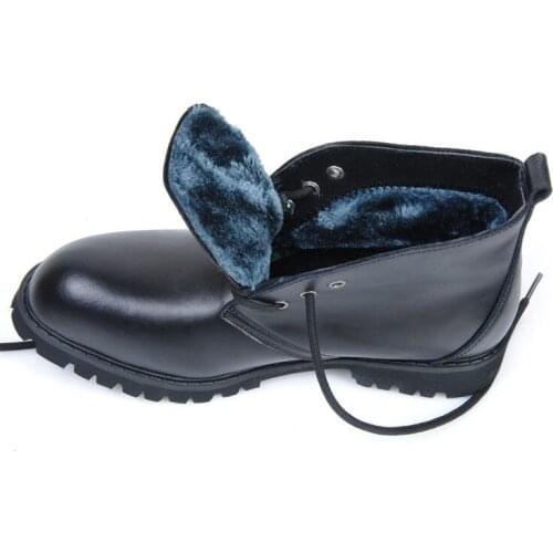 England Fashions Ankle Boots Men Black Lace Up Safety Military Boots Vintage Casual High-Top Leather Shoes Men Plus Size 45