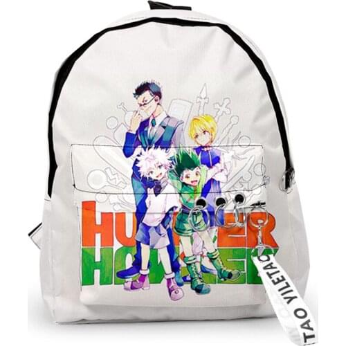 2021 3D Print Backpacks Hunter X Hunter Teenager Students School Bags Men/Women Outside Travel Waterproof Oxford Backpack Bags