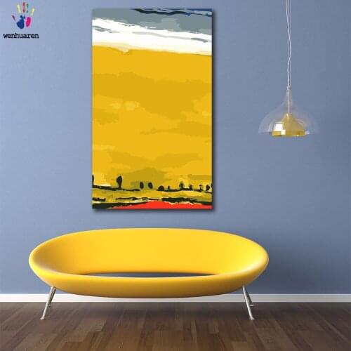 DIY colorings pictures by numbers with colors Piet Cornelies Mondrian variation picture drawing painting by numbers framed Home